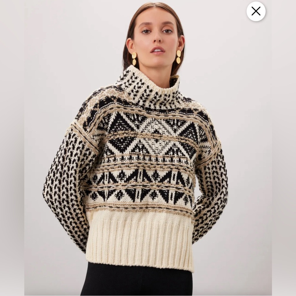 Splendid Vail Wool Blend Funnel Neck Sweater